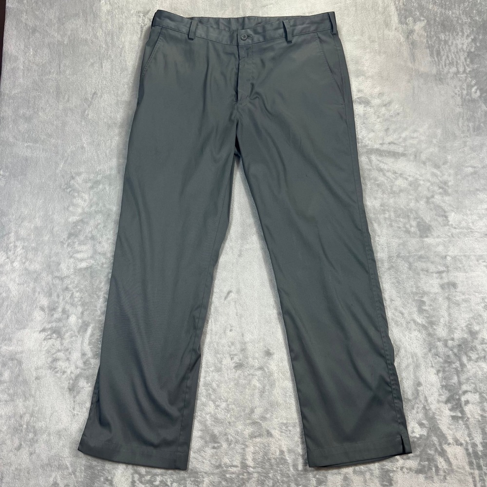NIKE Golf Dri-FIT Pants Mens 34x30 Gray Performance Trousers 472532-021 Active
